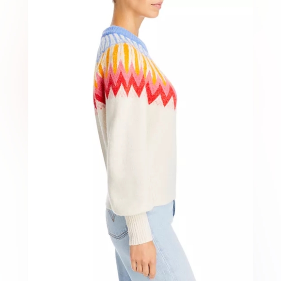 NWT French Connection Fair Isle Sweater Retro Vibes - Picture 2 of 14